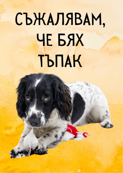 Съжалявам, че бях тъпак